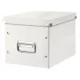 Leitz Click & Store WOW Cube scatola contenitore media, scatola contenitore, bianco, rettangolare, cartone, tinta unita, interni