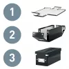 Leitz scatola contenitore Click & Store WOW Cube Medium, fucsia, cartone, 260 mm, 260 mm, 240 mm