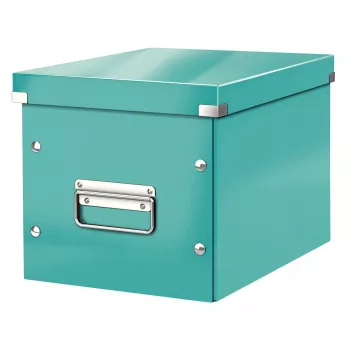 Leitz scatola contenitore Click & Store WOW Cube Medium, turchese, cartone, 260 mm, 260 mm, 240 mm