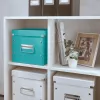 Leitz scatola contenitore Click & Store WOW Cube Medium, turchese, cartone, 260 mm, 260 mm, 240 mm