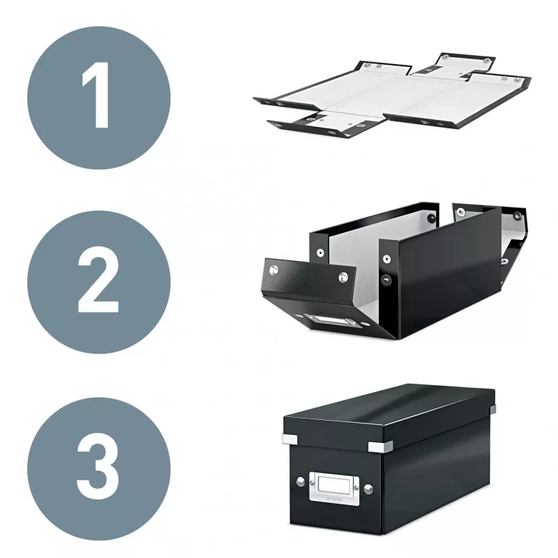 Leitz scatola contenitore Click & Store WOW Cube Medium, turchese, cartone, 260 mm, 260 mm, 240 mm