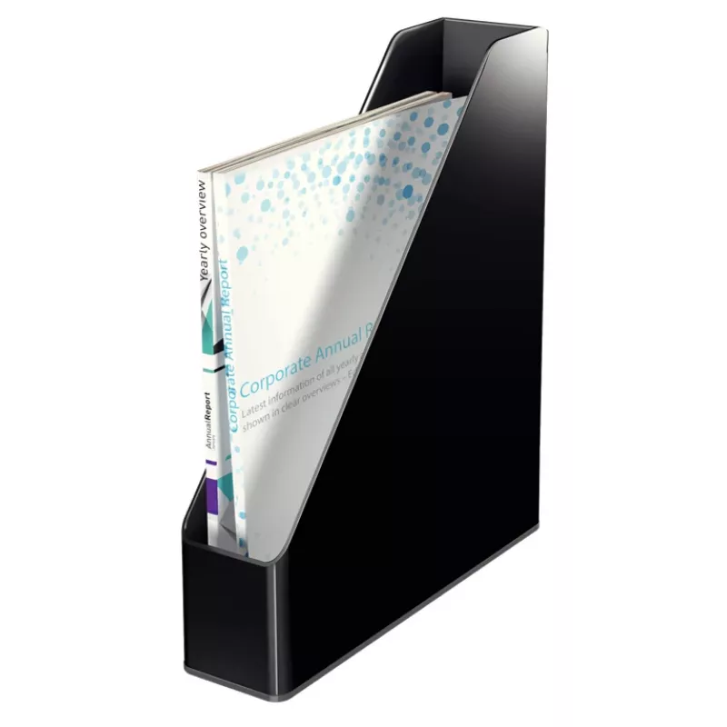 Leitz raccoglitore a rivista Dual Colour, nero, plastica, A4, 272 mm, 318 mm, 430 g