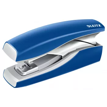 Leitz Cucitrice Softpress chiusura piatta 30 fogli, 30 fogli, blu, chiusura piatta, punti Leitz Softpress, plastica, 80 g/m²