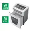 Leitz IQ Office Pro Distruggidocumenti P4, taglio a croce, 23 cm, 4 x 40 mm, 30 l, 275 fogli, 55 dB