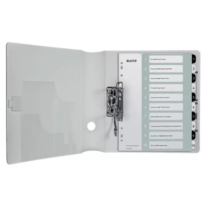 Leitz Indici Printable PP A4+ 1-10 WOW bianco/nero