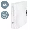 Leitz Raccoglitore Active PP WOW A4/80 mm, A4, anello a D, archivio, polyfoam, bianco, 500 fogli