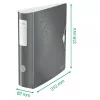 Leitz Raccoglitore Active PP WOW A4/80 mm, A4, anello a D, archivio, polyfoam, bianco, 500 fogli