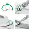 Leitz Raccoglitore Active PP WOW A4/80 mm, A4, anello a D, archivio, polyfoam, bianco, 500 fogli