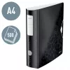 Leitz Raccoglitore ad anelli Active PP WOW A4/80 mm, A4, anello a D, archivio, polyfoam, nero, 500 fogli