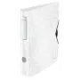 Leitz Raccoglitore ad anelli Active PP WOW A4/65 mm, A4, anello a D, archivio, polyfoam, bianco, 350 fogli