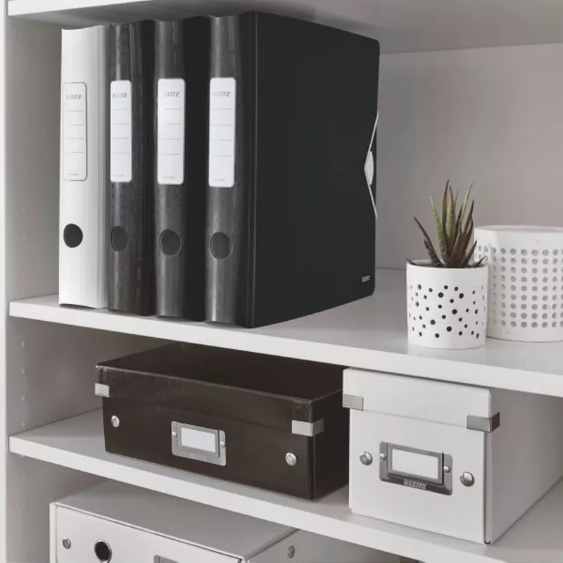 Leitz Raccoglitore Active PP WOW A4/65 mm, A4, polyfoam, nero, 350 fogli, 80 g/m², 6,5 cm