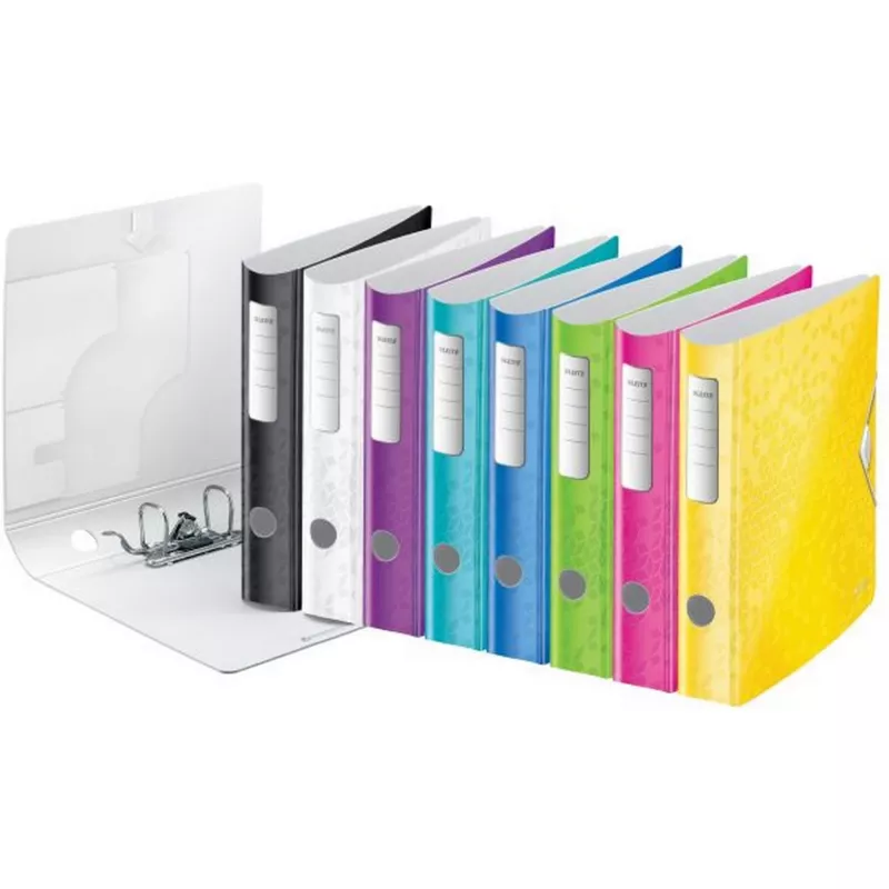 Leitz Raccoglitore Active PP WOW A4/65 mm, A4, polyfoam, nero, 350 fogli, 80 g/m², 6,5 cm