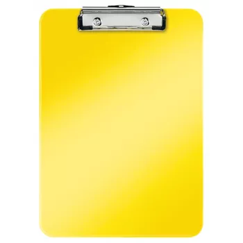 Leitz Portablocco senza copertina anteriore WOW, A4, plastica, giallo, 80 fogli, 228 mm, 320 mm