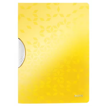Leitz Cartella a lembi ColorClip WOW A4 PP, cartella portadocumenti, A4, polipropilene (PP), giallo, 30 fogli, 80 g/m²