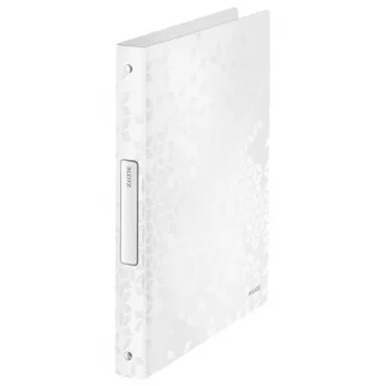 Leitz WOW Raccoglitore ad anelli, A4, anello tondo, archivio, polipropilene (PP), bianco, lucido