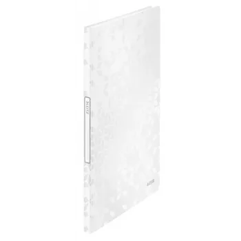 Leitz WOW Portadocumenti PP 20 buste, bianco, polivinilcloruro (PVC), 20 buste, A4, 231 mm, 13 mm
