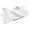 Leitz Cartella con separatori WOW PP 6 linguette, raccoglitore classico, A4, polipropilene (PP), nero, lucido, 200 fogli