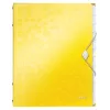 Leitz libro divisorio WOW PP a 12 sezioni, A4, polipropilene (PP), giallo, 200 fogli, 80 g/m², 265 mm