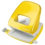 Leitz NeXXt perforatrice WOW 5008 metallo 2 fori / 30 fogli, 30 fogli, giallo, metallo, 8 cm, 5,5 mm, A4, A5, A6, folio, US quarto, 8 x 8 x 8 cm