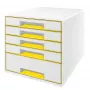 Leitz cassettiera WOW Cube a 5 cassetti, 5 cassetti, plastica, 270 mm, 287 mm, 363 mm, 3,59 kg