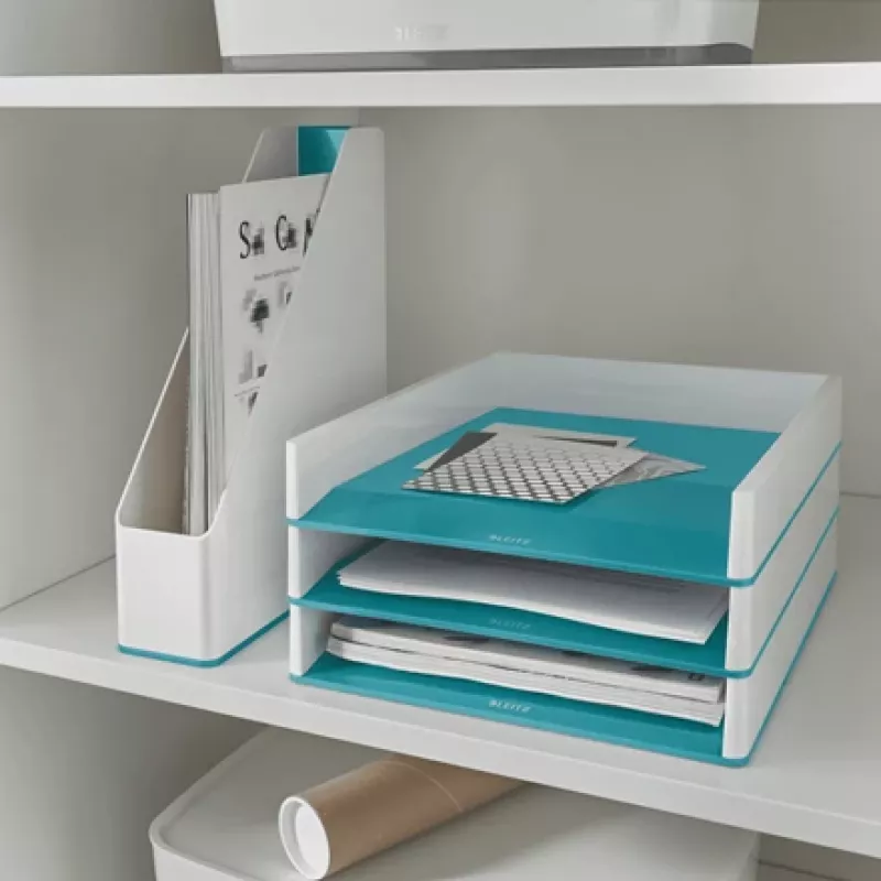 Leitz raccoglitore per riviste WOW Dual Colour, viola, bianco, plastica, A4, 73 mm, 272 mm, 318 mm