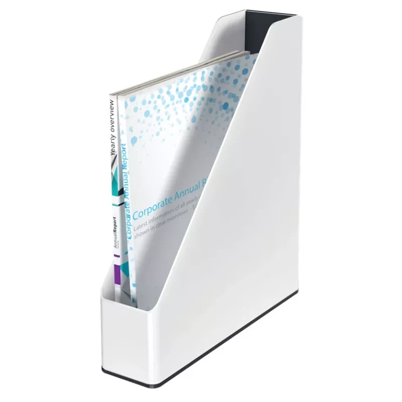 Leitz WOW Dual Colour portariviste, A4, nero/bianco