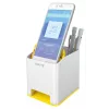 Leitz portapenne Sound WOW, bianco, giallo, polistirene, 90 mm, 101 mm, 100 mm, 140 g