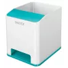 Leitz portapenne Sound WOW, blu, bianco, polistirene (PS), 90 mm, 101 mm, 100 mm, 140 g