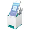Leitz portapenne Sound WOW, blu, bianco, polistirene (PS), 90 mm, 101 mm, 100 mm, 140 g