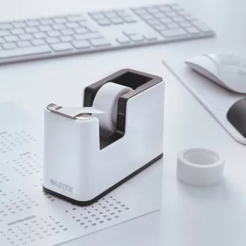 Leitz nastro adesivo da tavolo WOW, 1,9 cm, 33 m, polistirene (PS), nero, bianco, 51 mm, 126 mm