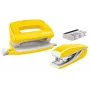 Leitz set cucitrice e perforatrice Mini WOW, 10 fogli, giallo, P2, metallo, plastica, 3,5 cm, 100 punti