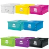 Leitz Click & Store WOW scatola portaoggetti grande, giallo, cartone, 369 mm, 482 mm, 200 mm