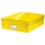 Leitz Click & Store WOW scatola organizer media, scatola portaoggetti, giallo, rettangolare, cartone, monocromatica, interni