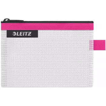 Leitz pochette da viaggio idrorepellente WOW Small, unisex, borsa accessori, piccola, zip, idrorepellente, rosa