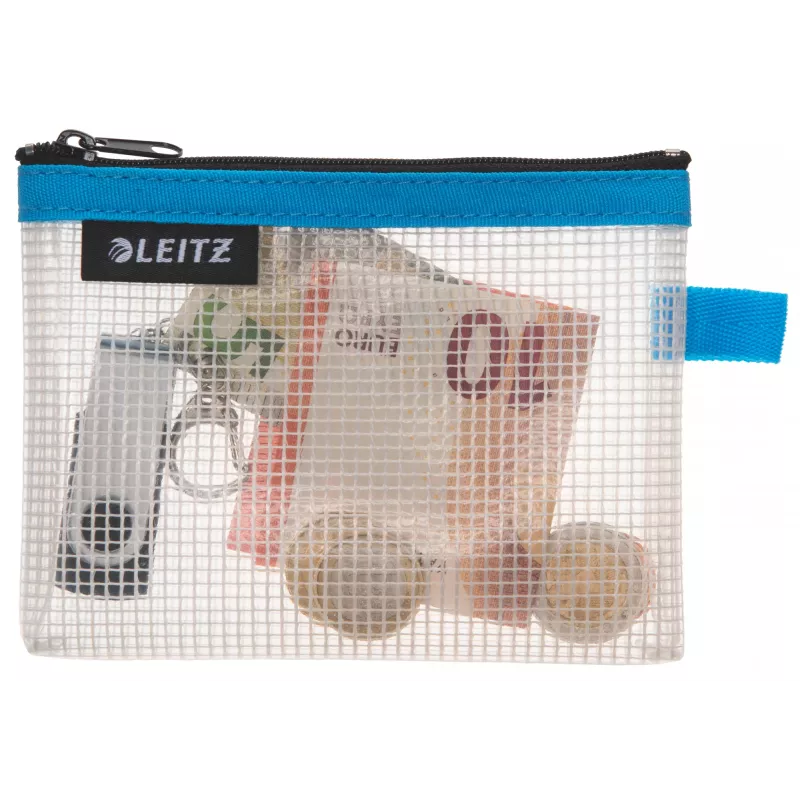 Leitz pochette da viaggio idrorepellente WOW Small, unisex, borsa accessori, small, zip, idrorepellente, blu