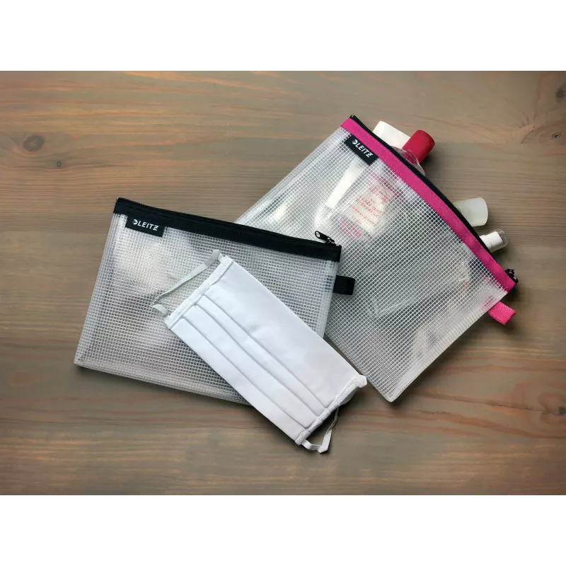Leitz pochette da viaggio impermeabile WOW Small, unisex, borsa accessori, piccola, zip, impermeabile, nero