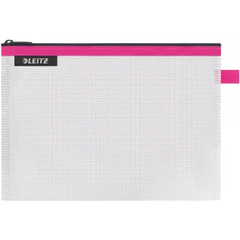 Leitz pochette da viaggio impermeabile WOW Medium, unisex, borsa accessori, medium, zip, impermeabile, rosa