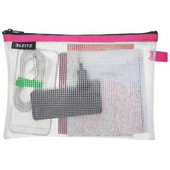 Leitz pochette da viaggio impermeabile WOW Medium, unisex, borsa accessori, medium, zip, impermeabile, rosa