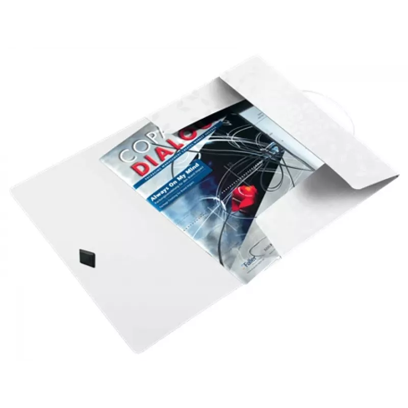Leitz Cartella a 3 lembi WOW PP A4, cartella per presentazioni, A4, polipropilene (PP), bianco, verticale, 150 fogli