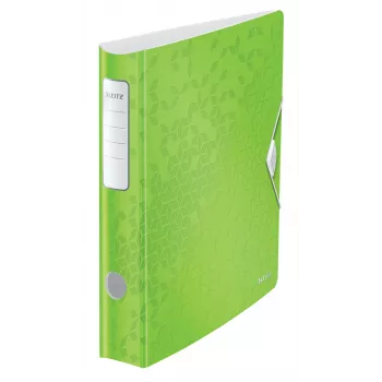 Leitz Raccoglitore a leva Active PP WOW A4/65 mm, A4, anello a D, archiviazione, polyfoam, verde, 350 fogli