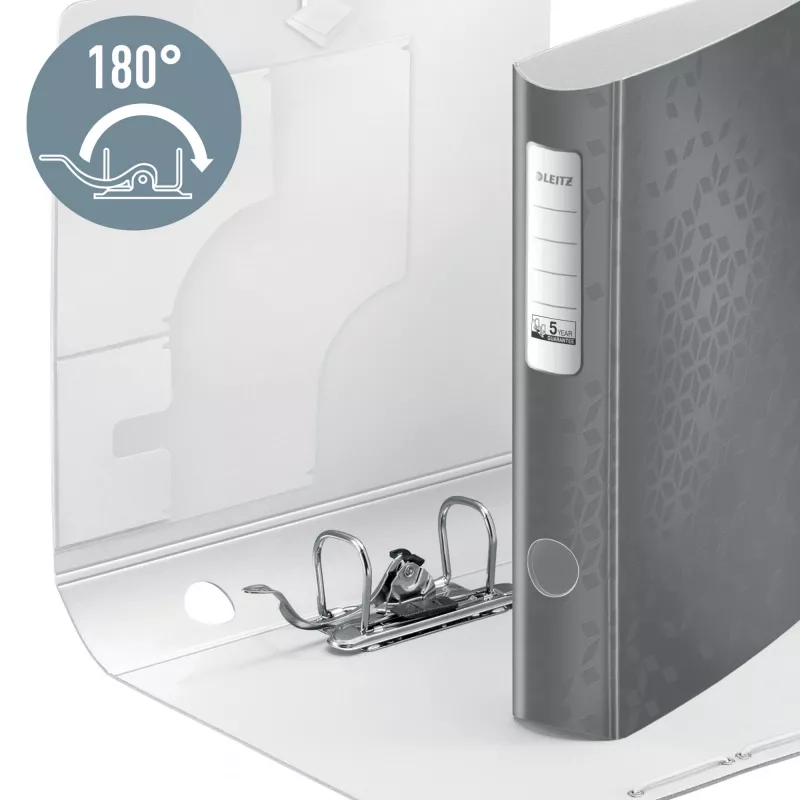 Leitz Raccoglitore a leva Active PP WOW A4/65 mm, A4, anello a D, archiviazione, polyfoam, verde, 350 fogli