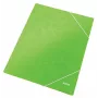 Leitz Cartella a 3 lembi WOW cartone/POB A4, cartella manila, A4, polipropilene (PP), verde, 250 fogli, 80 g/m²