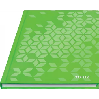 Leitz Quaderno WOW A5 a quadretti con copertina rigida, fantasia, verde, A5, 80 fogli, 80 g/m², a quadretti