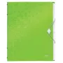 Leitz Cartella con divisori WOW PP 6 linguette, raccoglitore tradizionale, A4, polipropilene (PP), verde, lucido, 200 fogli