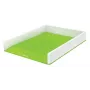 Leitz Vassoio portadocumenti WOW bicolore, plastica, verde, bianco, A4, A4, 267 mm, 336 mm