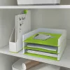 Leitz Vassoio portadocumenti WOW bicolore, plastica, verde, bianco, A4, A4, 267 mm, 336 mm