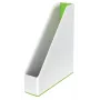 Leitz Raccoglitore per riviste WOW Dual Colour, verde, bianco, plastica, A4, 73 mm, 318 mm, 272 mm