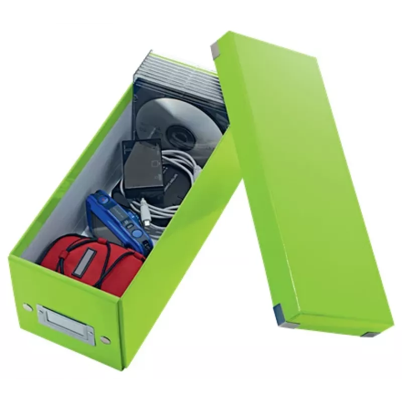 Leitz Click & Store WOW Scatola portacd, verde, cartone, 143 mm, 352 mm, 136 mm, 440 g