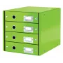 Leitz Click & Store WOW Cassettiera (4 cassetti), verde, cartone, 286 mm, 356 mm, 282 mm