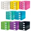 Leitz Click & Store WOW Cassettiera (4 cassetti), verde, cartone, 286 mm, 356 mm, 282 mm